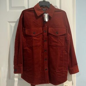 Madewell Oversized Corduroy Twill Oversized Shirt Jacket